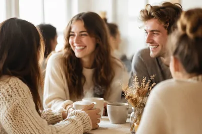 Young Adults Laughing in Small Group Fellowship
