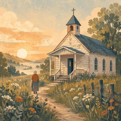 Sunrise Chapel in Quiet Countryside