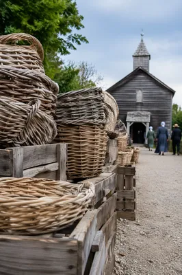 Rustic Wooden Chapel Beyond Country Baskets