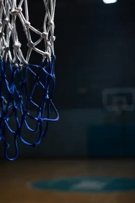 Basketball Hoop Net in Church Gym