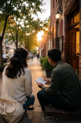 Quiet Street Evangelism Outside Community Church
