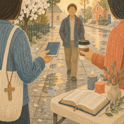Gentle Street Evangelism After Spring Rain