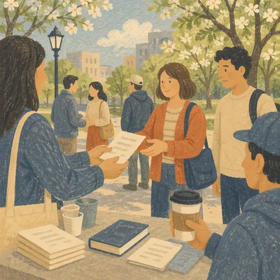 Street Evangelism Conversation in Spring Park