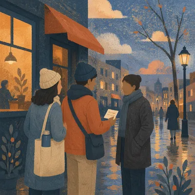 Gentle Street Evangelism at Blue Dusk