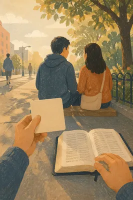 Gentle Street Evangelism in Afternoon Light