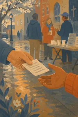 Gentle Street Evangelism After Spring Rain