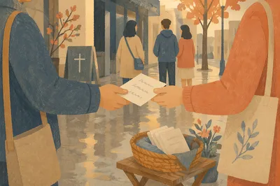 Gentle Street Evangelism After Spring Rain