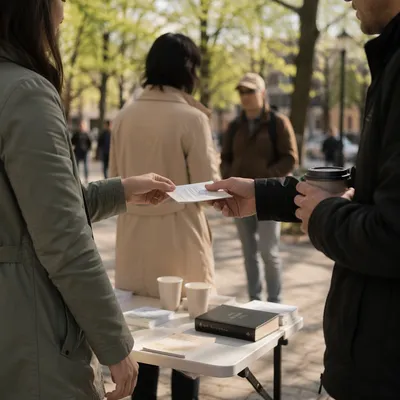 Street Evangelism Conversation in Spring Park