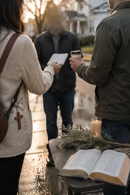 Street Evangelism After Spring Rain