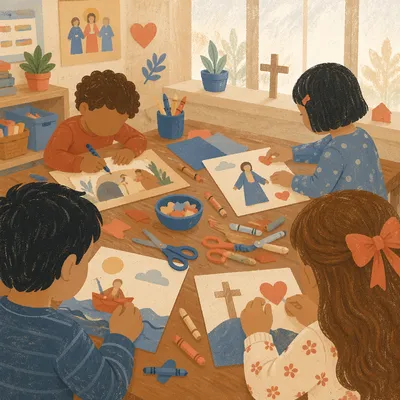Sunday School Children Craft Activity