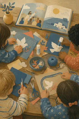 Sunday School Children Craft Table Activity