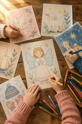 Sunday School Children Craft Table
