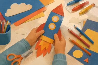 Sunday School Rocket Craft Activity