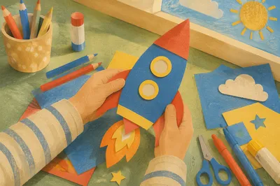 Sunday School Rocket Craft for Children