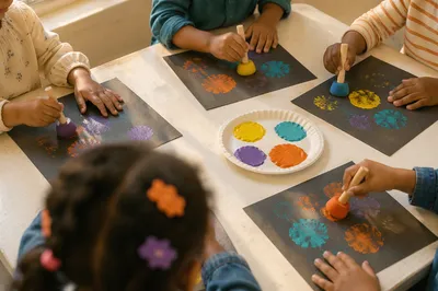 Sunday School Children Craft Table Activity