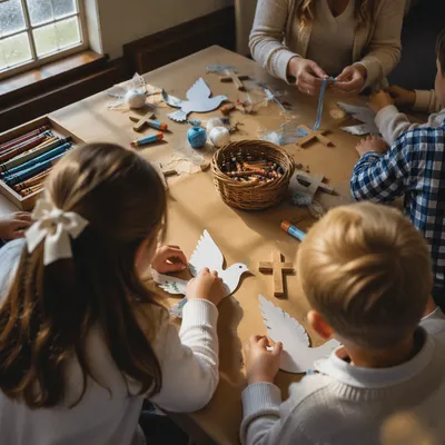 Sunday School Children Craft Table