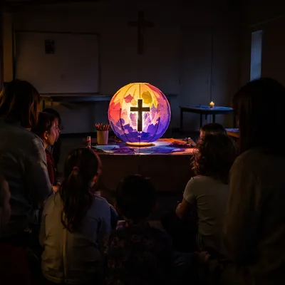 Sunday School Children Craft Lantern Activity