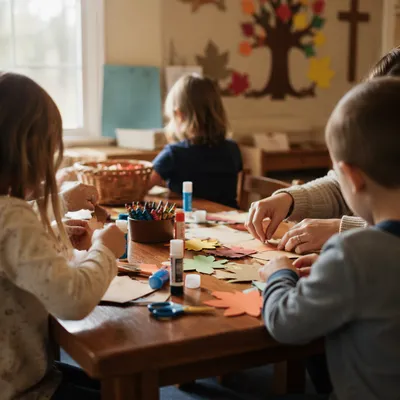 Sunday School Children’s Autumn Craft Activity