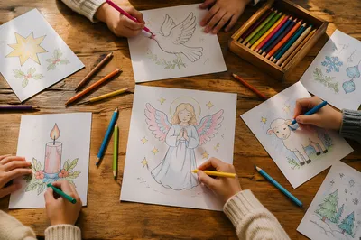 Sunday School Craft Activity with Children’s Hands