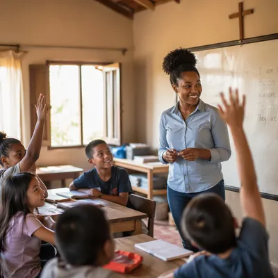 Volunteer Teacher in Community Classroom