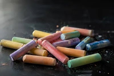 Pastel Chalk on Mission Classroom Chalkboard
