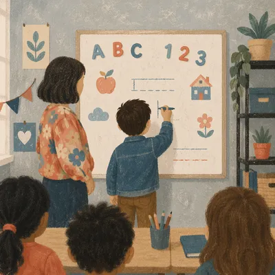 Overseas Mission English Classroom Teaching Scene