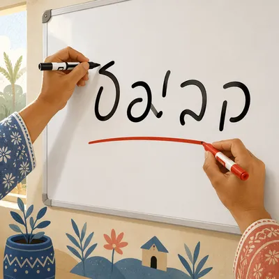English Mission Classroom Whiteboard Teaching Scene