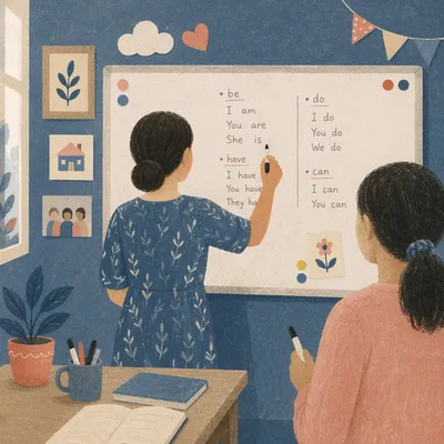 Overseas Mission English Classroom Teaching Scene