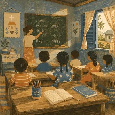 Overseas Mission English Classroom Morning Light