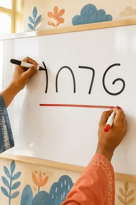 Mission Classroom English Lesson Whiteboard Hands