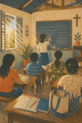 Overseas English Mission Classroom at Church