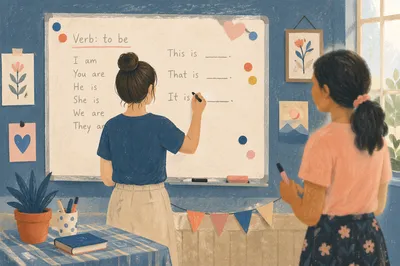 Overseas Mission English Classroom Teaching Scene