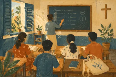 Overseas English Mission Classroom at Church