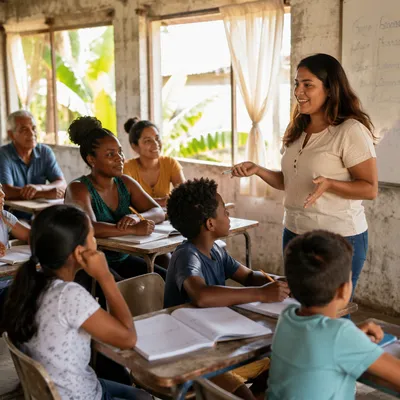 English Class in Modest Church Annex