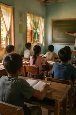 Overseas Mission English Classroom Morning Lesson