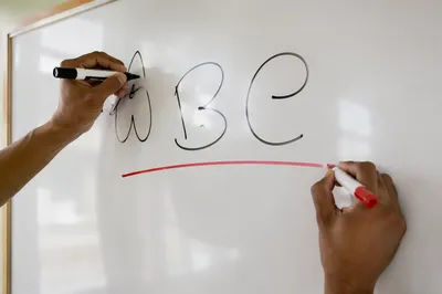 Overseas Mission English Lesson Whiteboard Scene