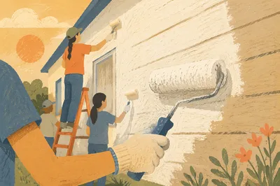 Teen Mission Trip Building Painting Service