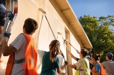 Teen Mission Team Painting Community Building