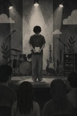 Teen Worship Band Stage in Prayer