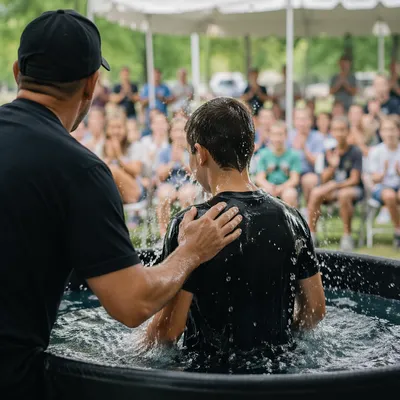 Teen Baptism Celebration at Outdoor Youth Church