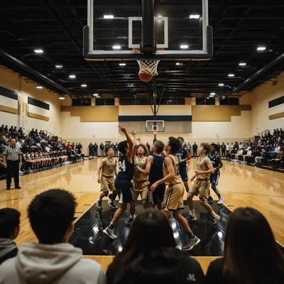Teen Basketball Game Night in Church Gym
