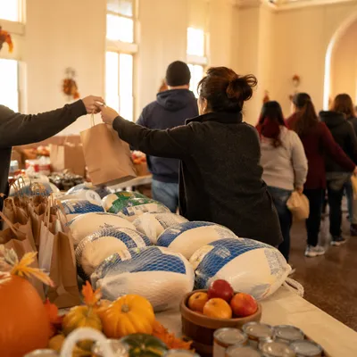 Thanksgiving Turkey Distribution at Church Fellowship Hall
