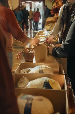 Thanksgiving Turkey Distribution at Church Hall