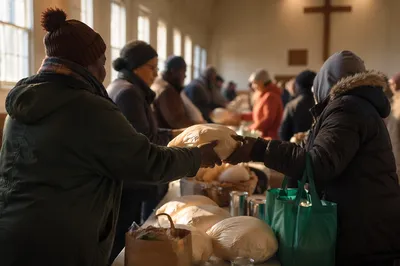 Thanksgiving Turkey Distribution at Church Fellowship Hall