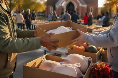 Thanksgiving Turkey Distribution at Community Church