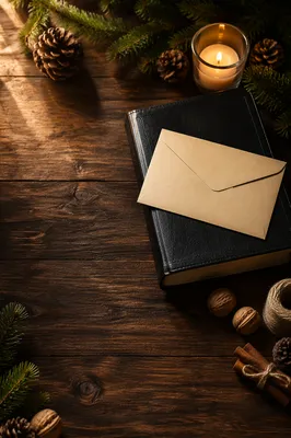 Tithe Envelope on Bible Flat Lay