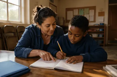 After-School Tutoring in Community Church Room