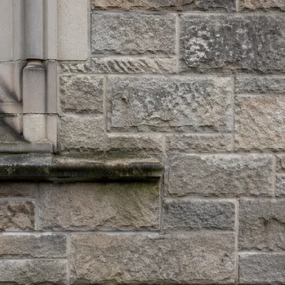 University Chapel Stone Wall Exterior Detail