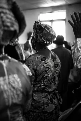 Respectful Cultural Worship Portrait in Church