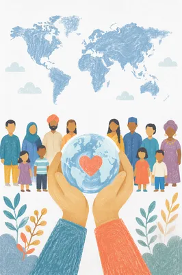 Hands Holding Globe for Global Outreach